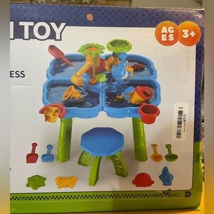 Colorful Sand and Water Activity Table